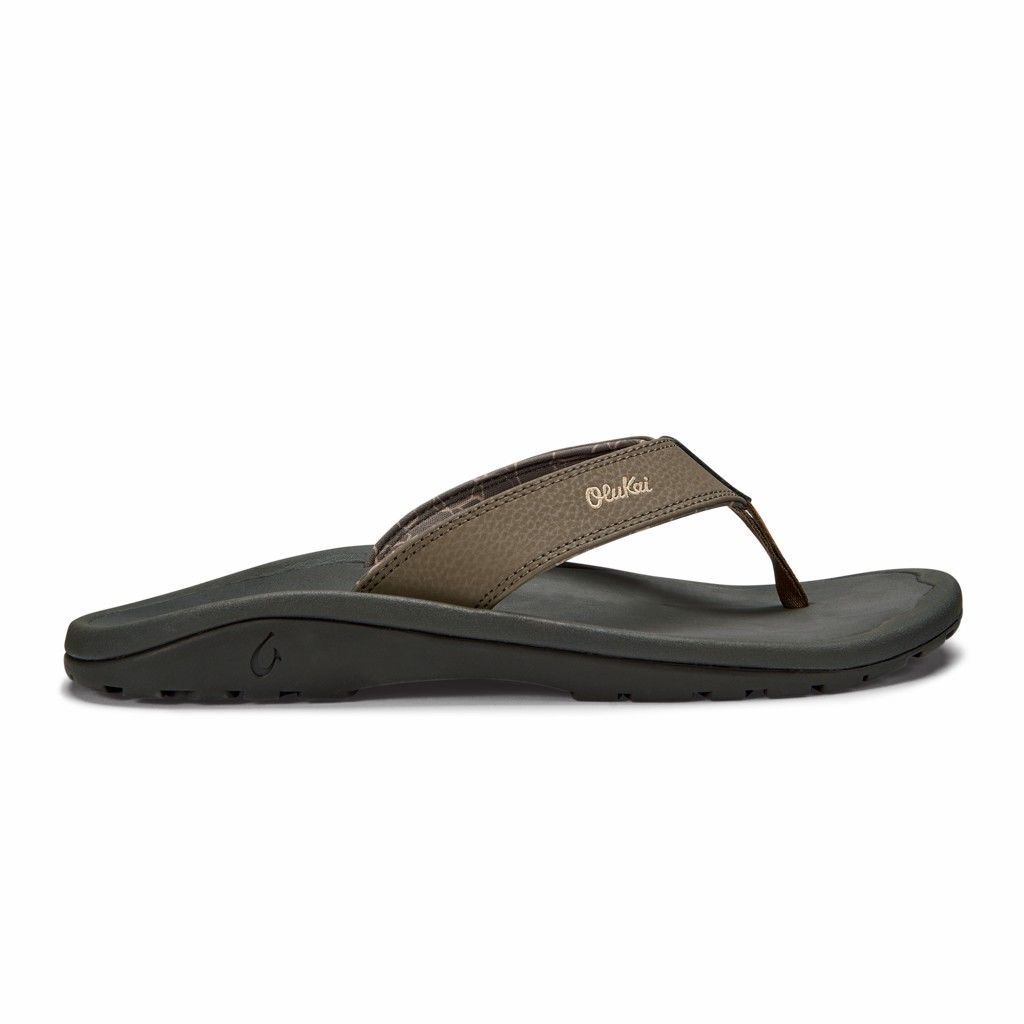 Olukai Men's Ohana Flip Flop - Banyan / Island Salt US472-856